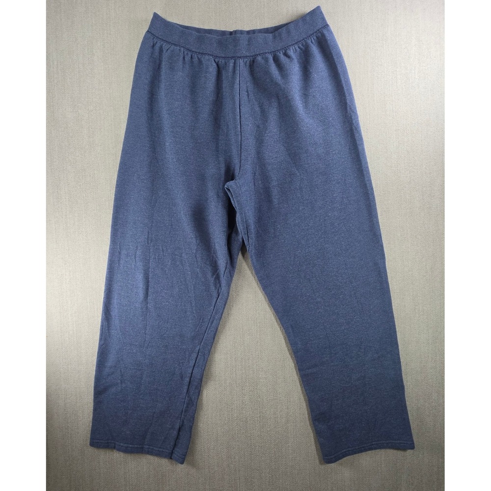 Just My Size Sweatpants Women 1X Blue ComfortBlend Fleece‎ Straight Leg J036 U5C